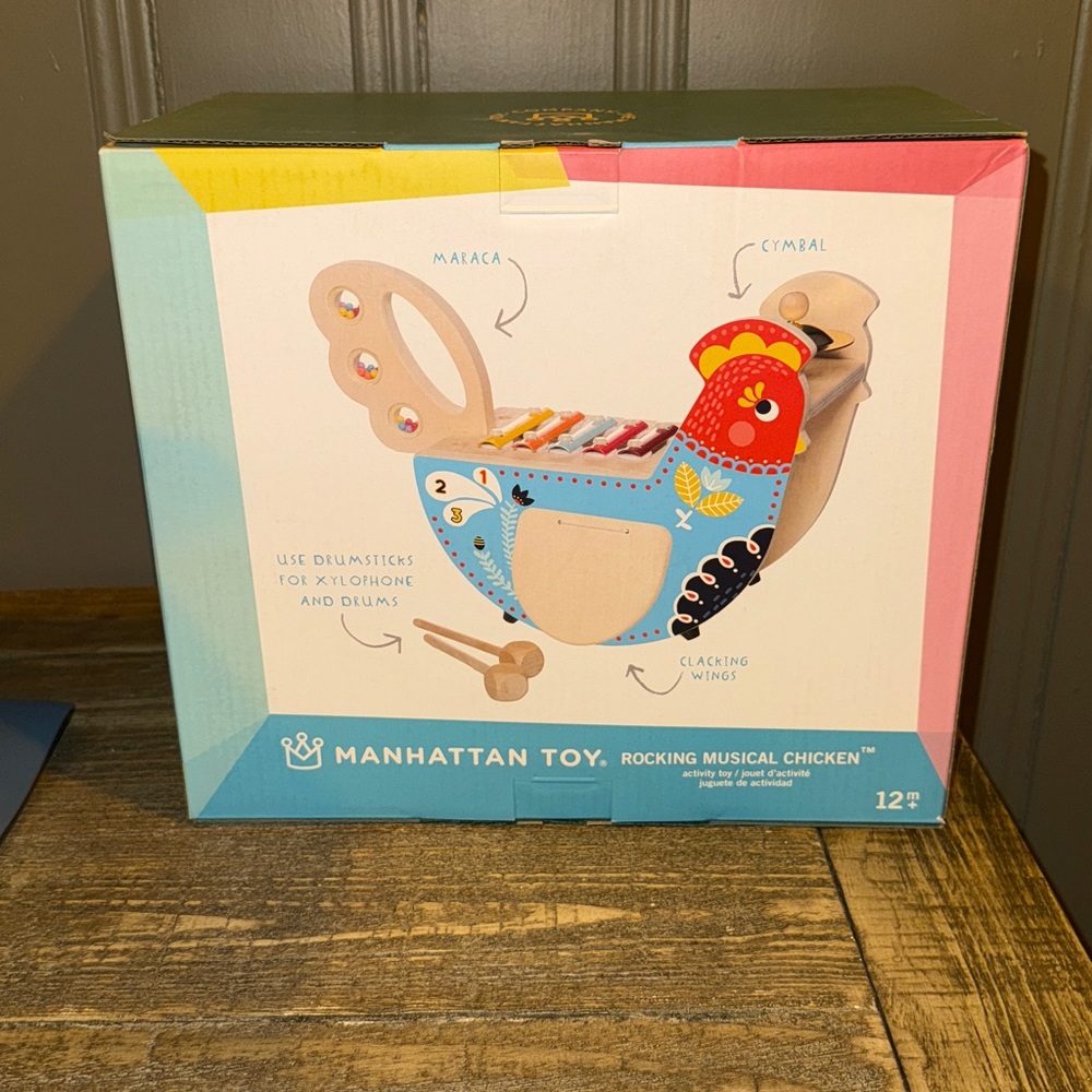 NIB Manhattan Toy Company Rocking Musical Chicken - Picture 3 of 6